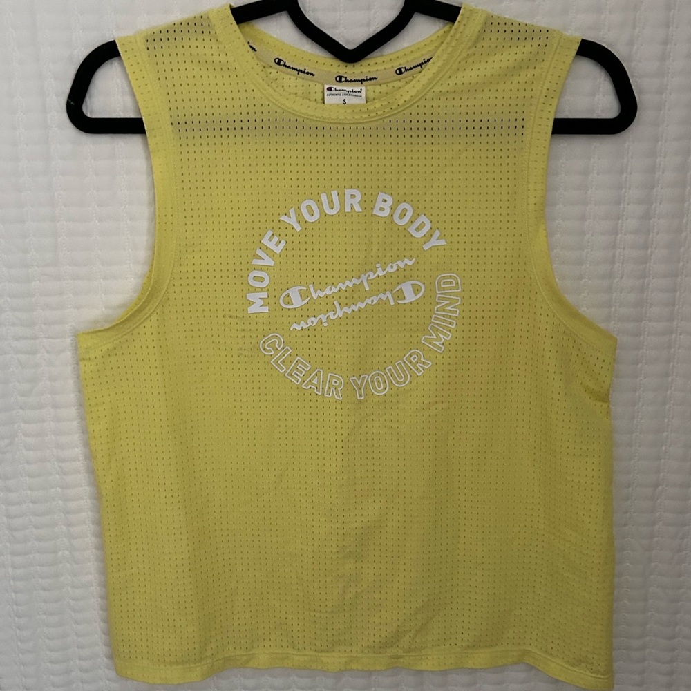 Champion Women's Vibrant Yellow Muscle Tee